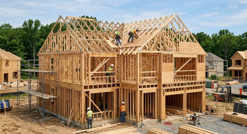 House Framing in Kansas City, KS