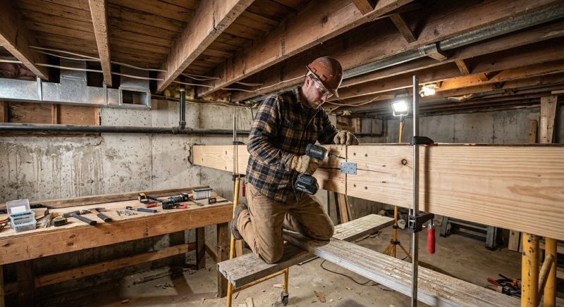 Basement Beam Repair in Kansas City, KS
