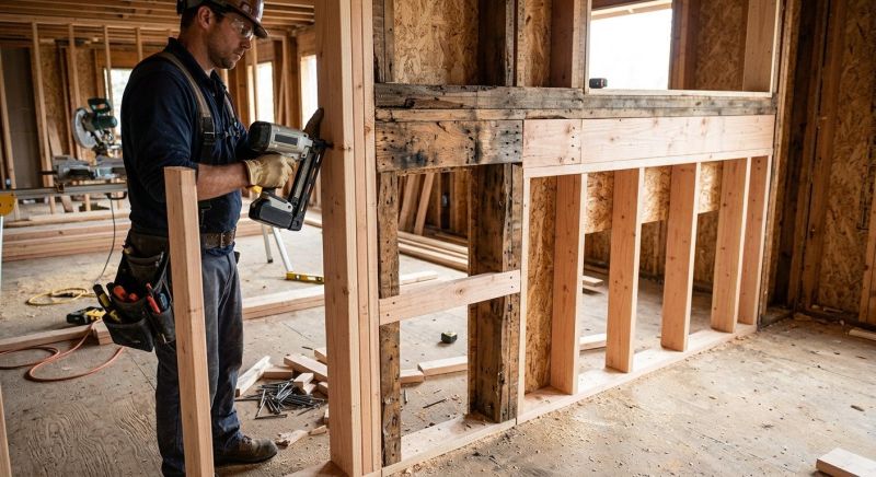 Damaged Framing Replacement in Conroe, TX