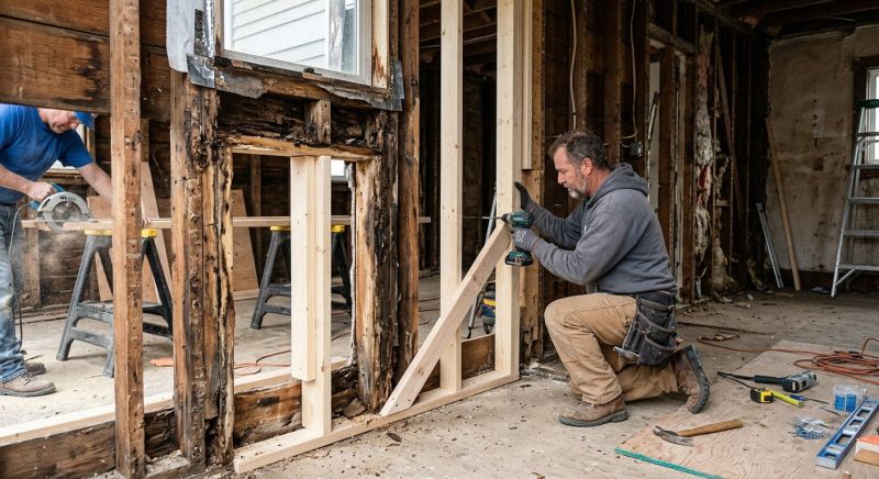 Floor Framing Repair in Kansas City, KS