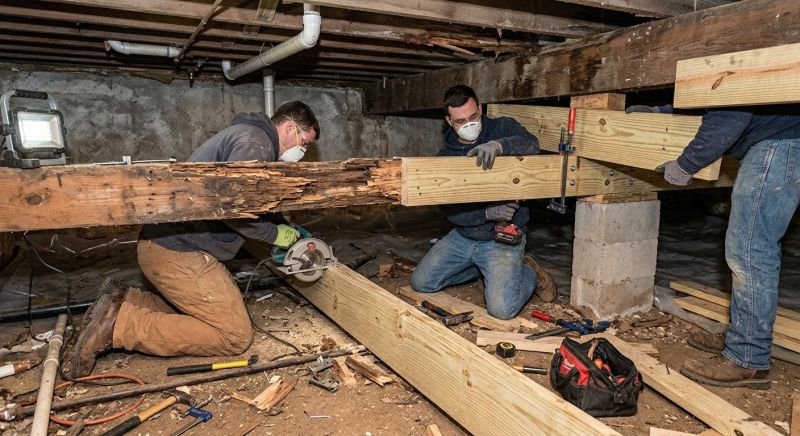 Floor Joist Repair in Kansas City, KS