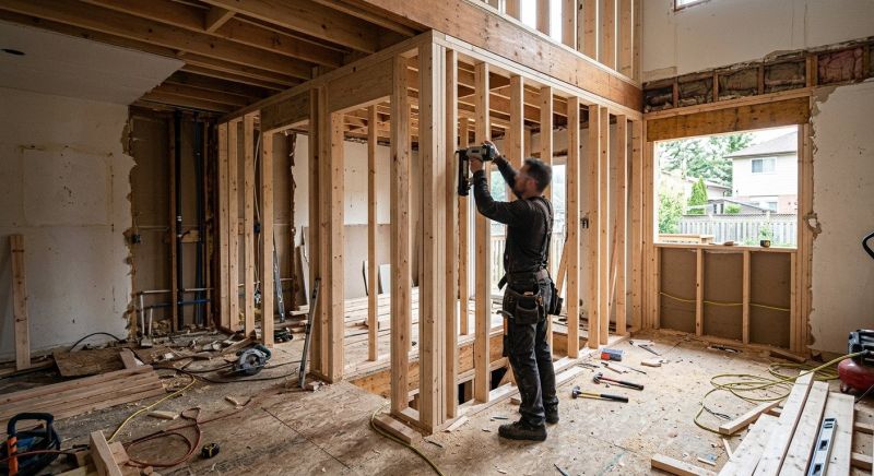 Home Renovation Framing in Kansas City, KS