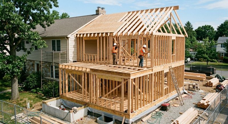 House Addition Framing in Conroe, TX