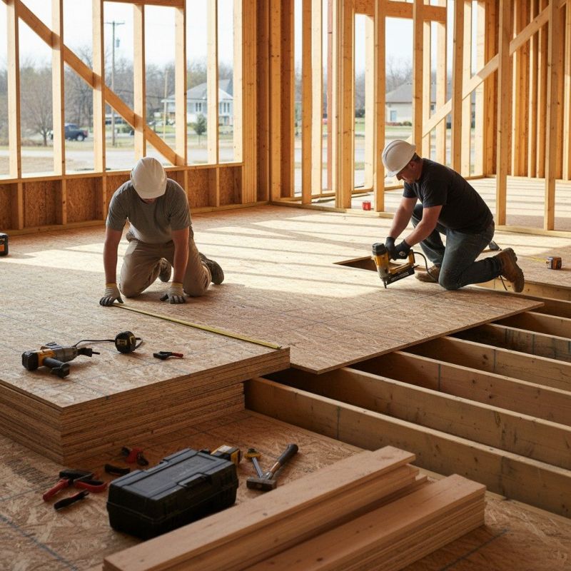 Plywood Flooring Installation in Conroe, TX