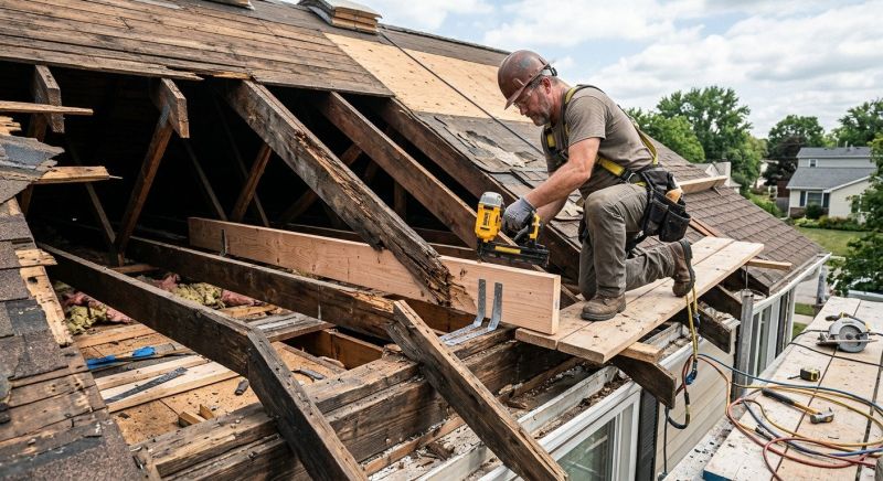 Roof Beam Repair in Kansas City, KS