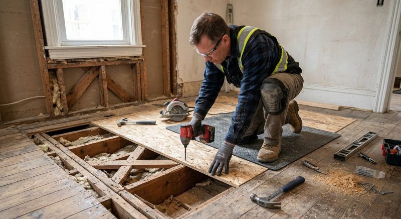Sagging Floor Repair in Conroe, TX
