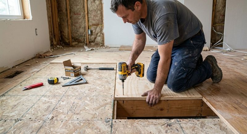 Squeaking Floor Repair in Conroe, TX