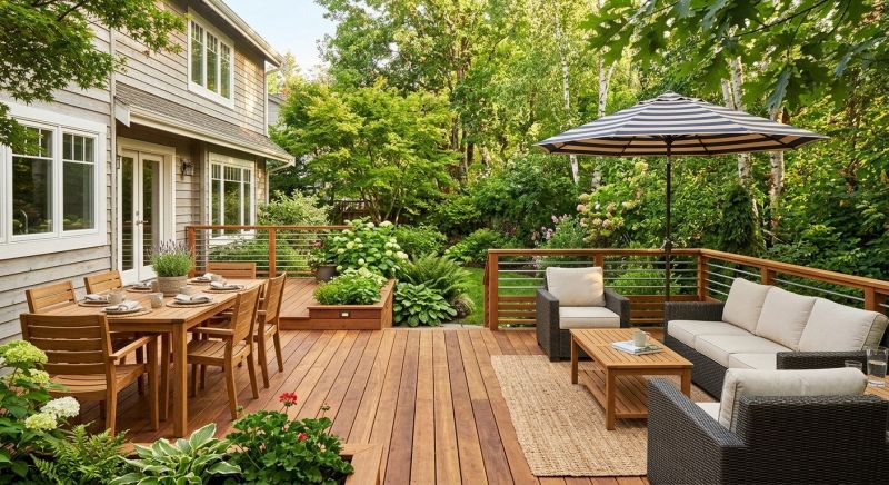 Wooden Patio Installation in Redmond, WA